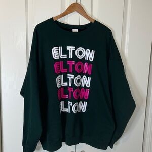 Graphic Elton John Colorful Crewneck Sweatshirt